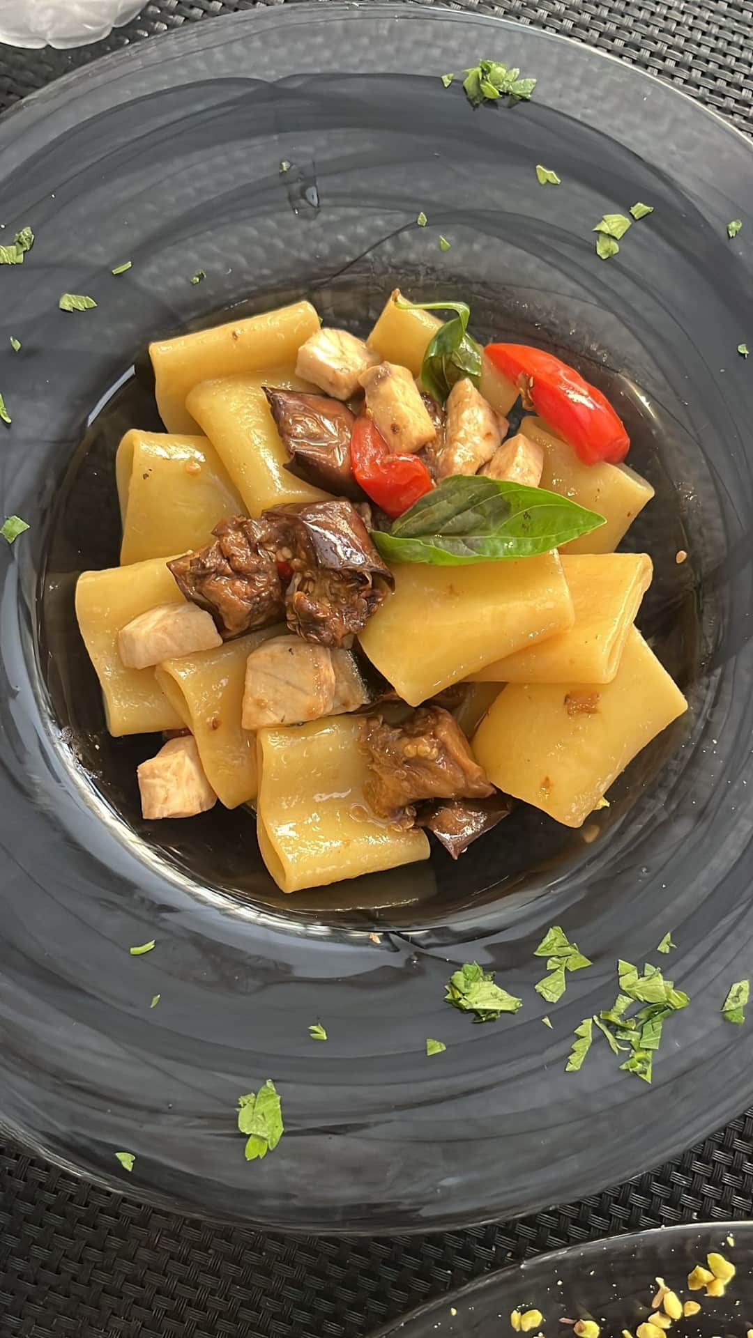 Pacchero spada e melanzane 